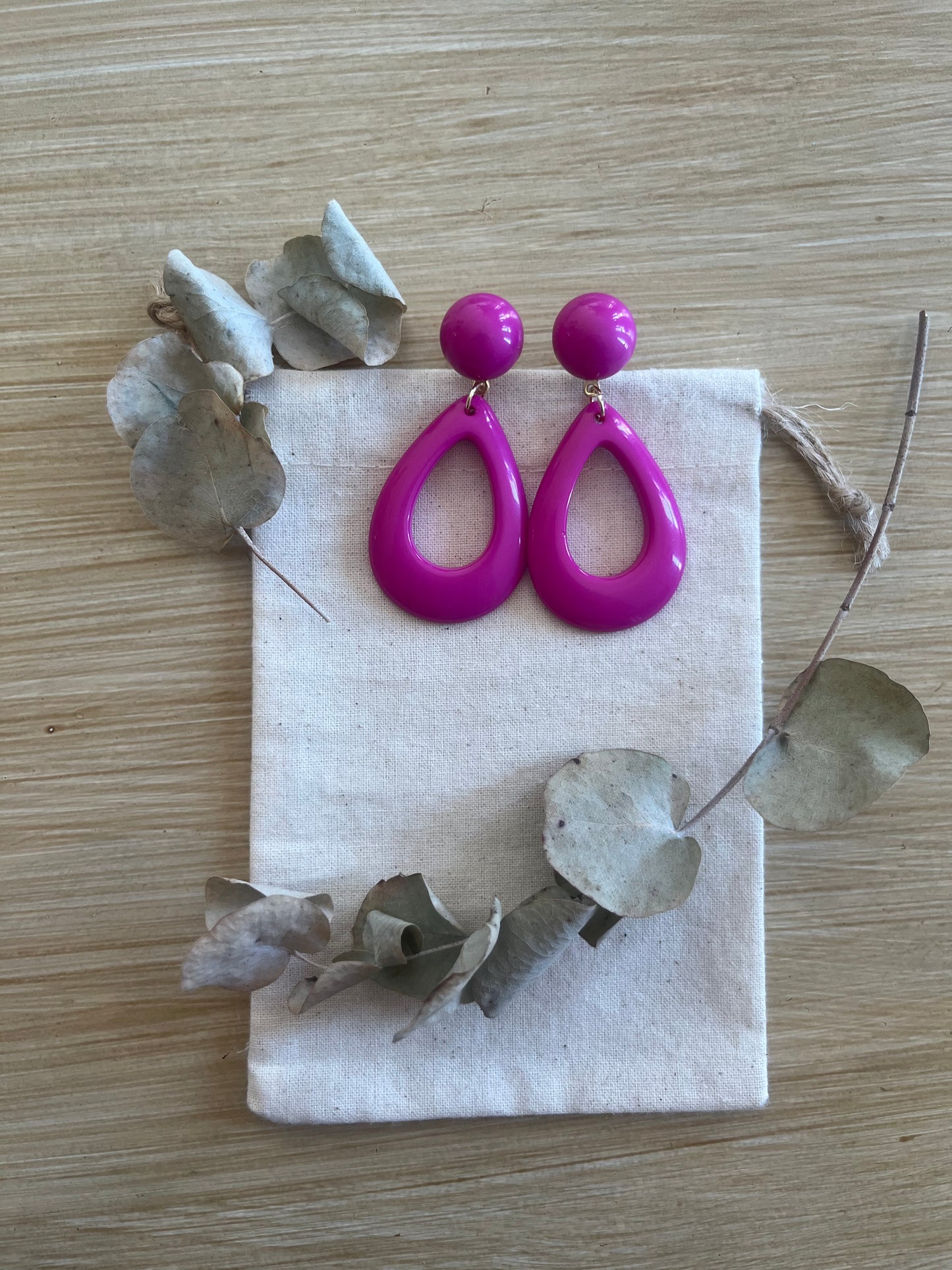 Pendientes Lola buganvilla
