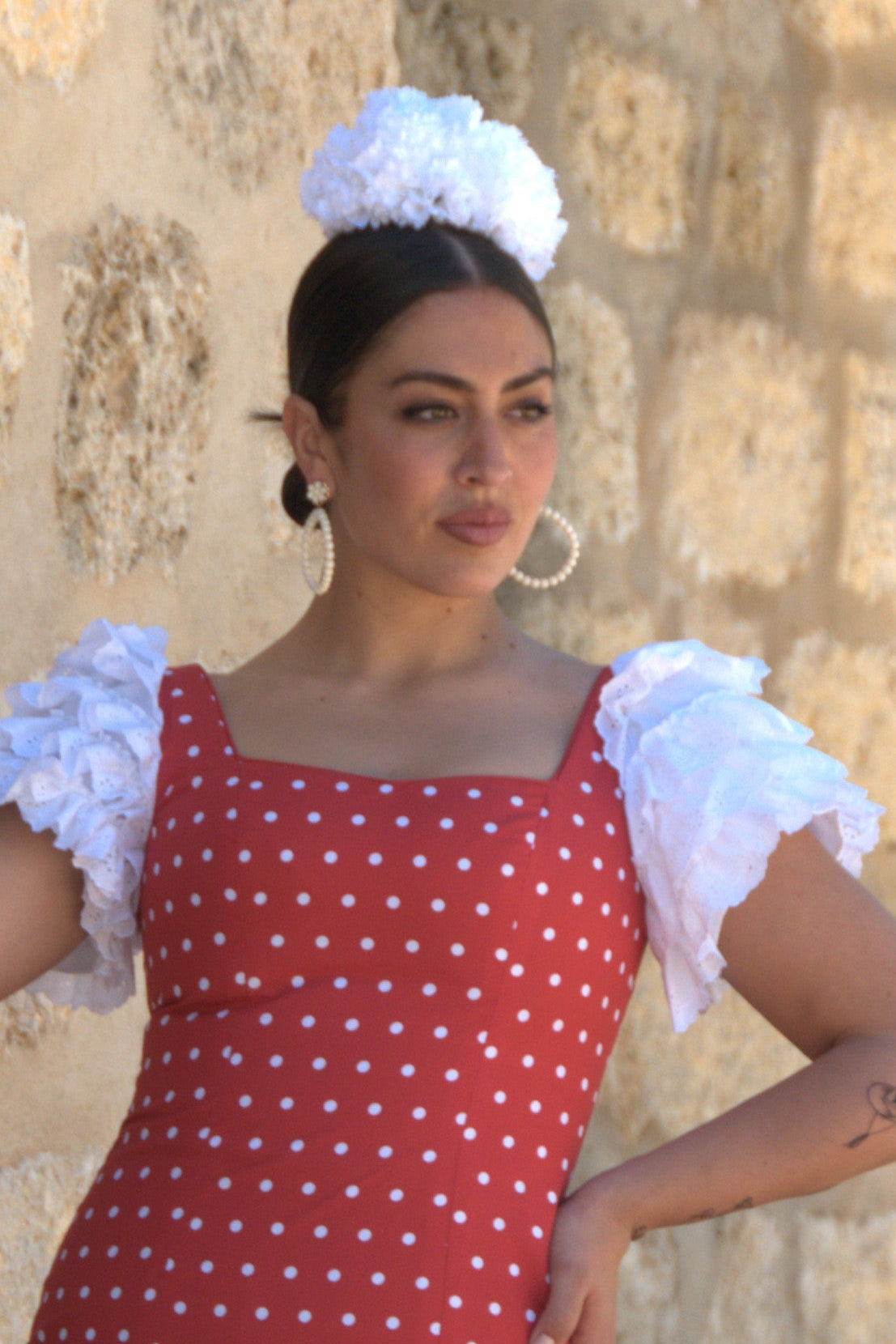 Ramillete claveles blanco