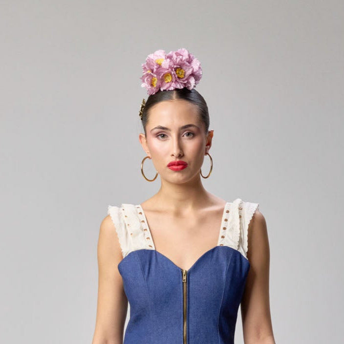 Ramillete Amapolas Lila