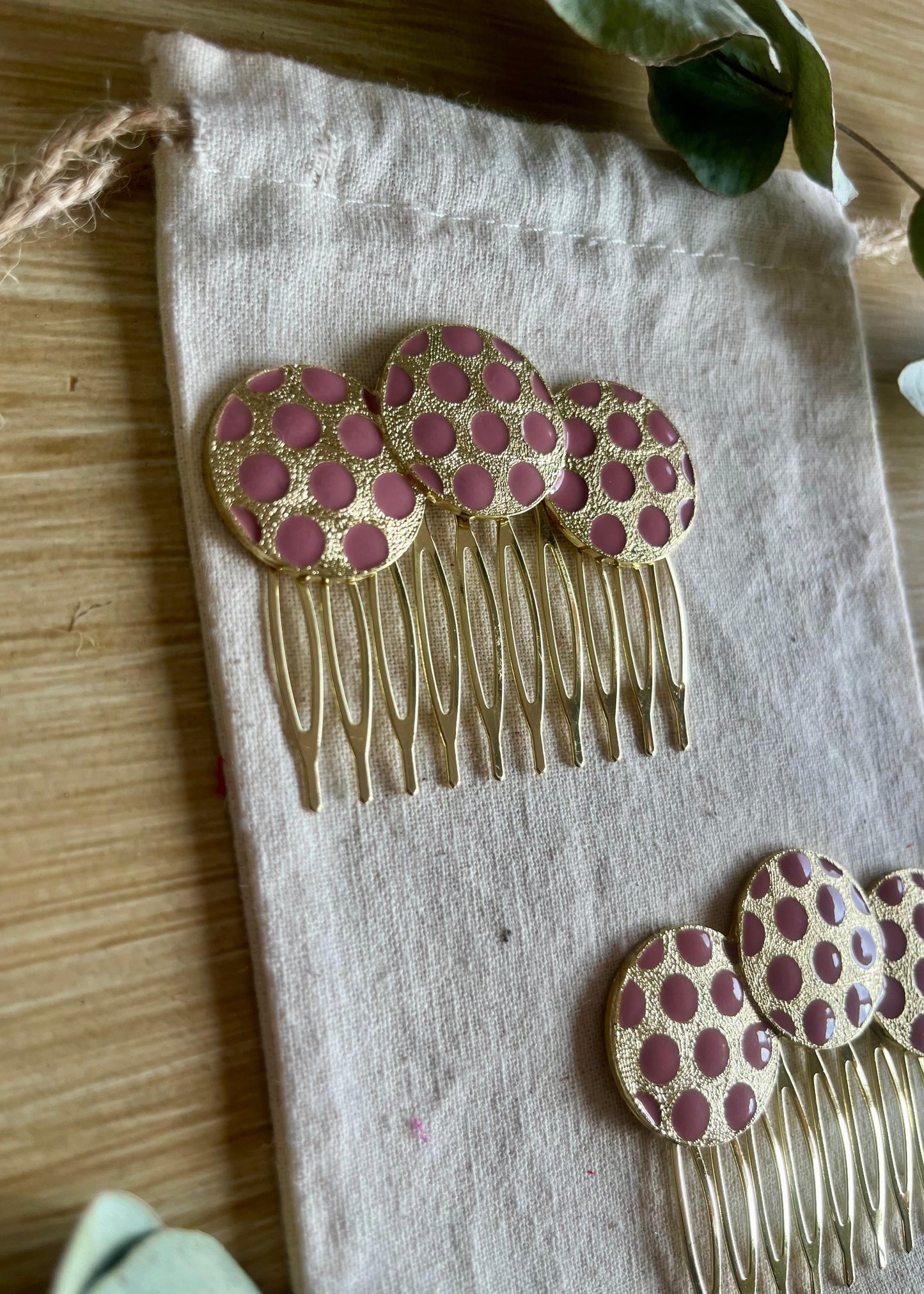 Peinecillos círculos y lunares maquillaje