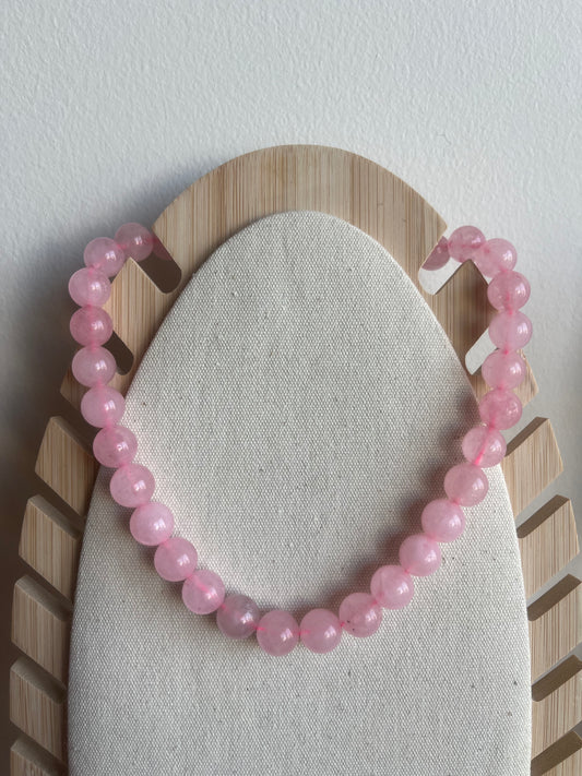 Collar Alma cuarzo rosa