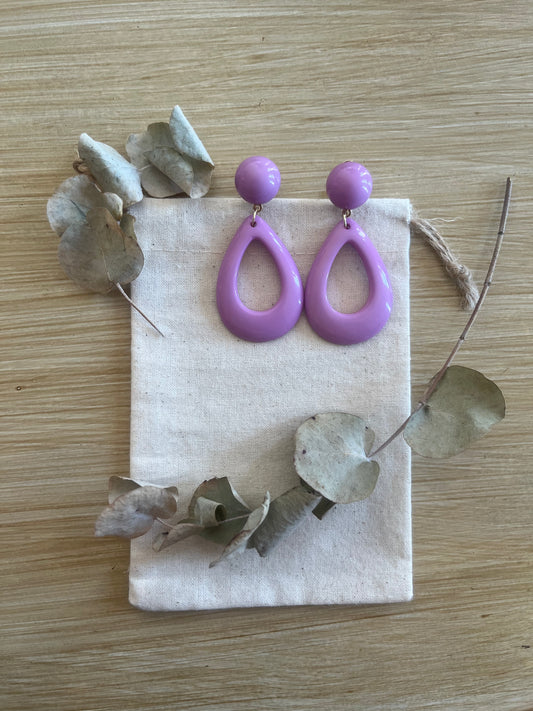 Pendientes Lola lila