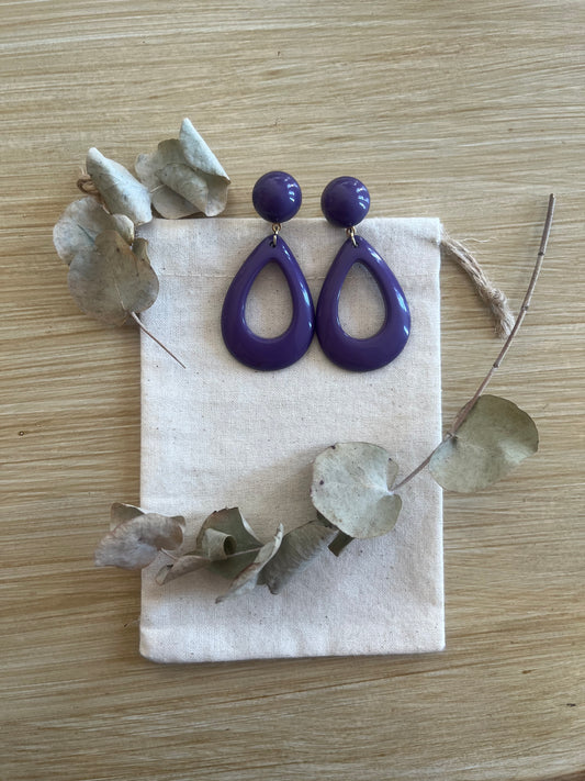 Pendientes Lola púrpura