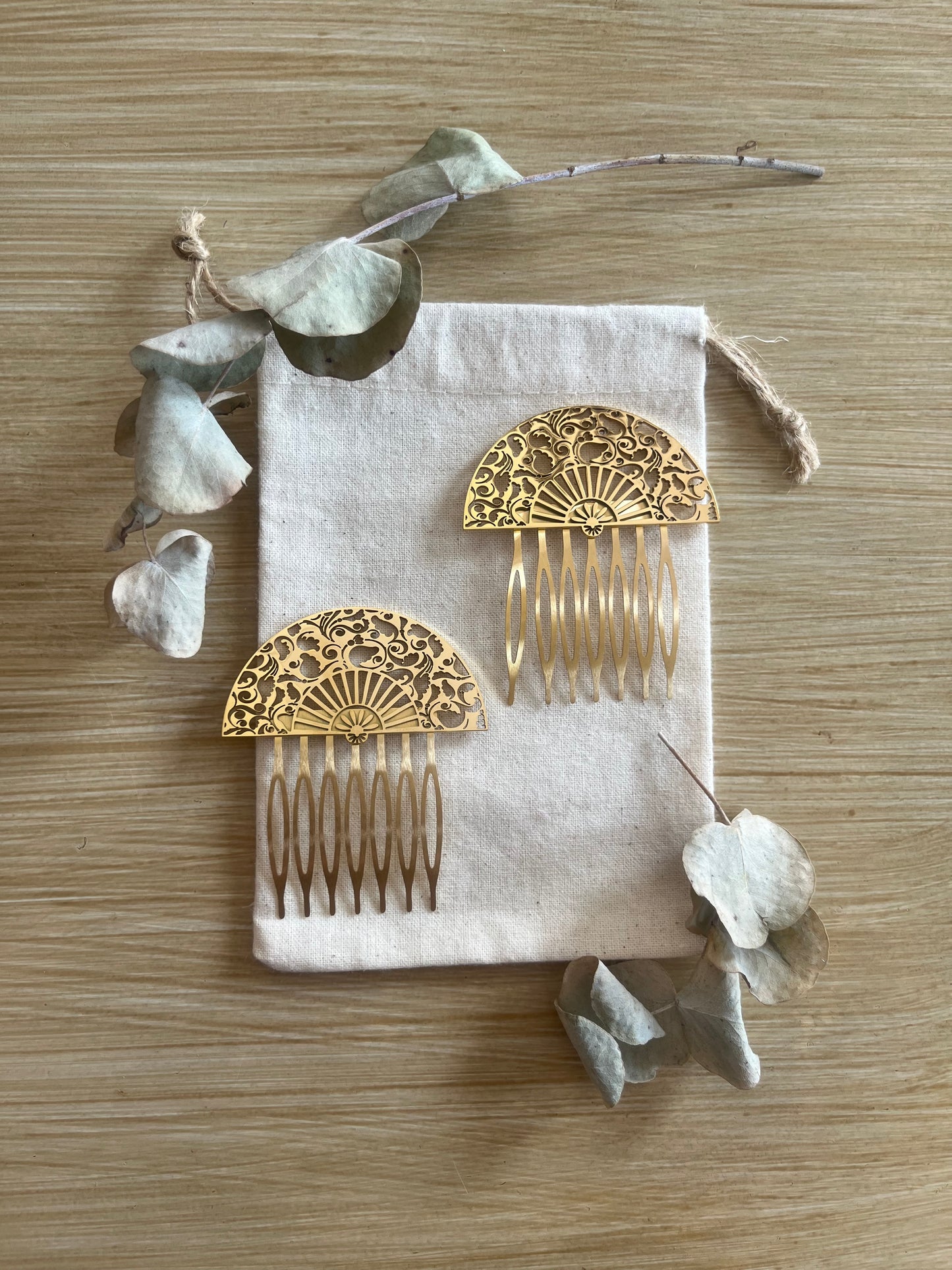Peinas Abanico brocado