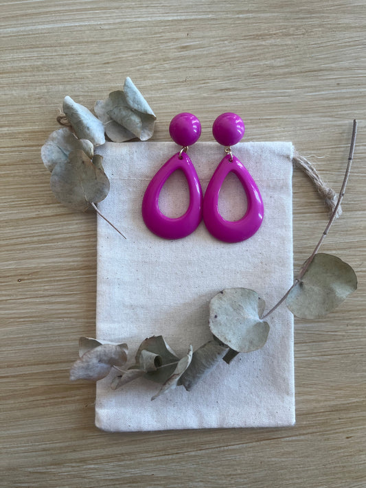 Pendientes Lola buganvilla