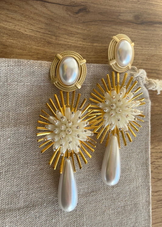 Pendientes Dorian Blanco
