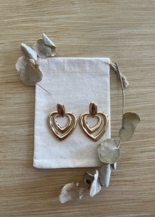 Pendientes Corazón 80s