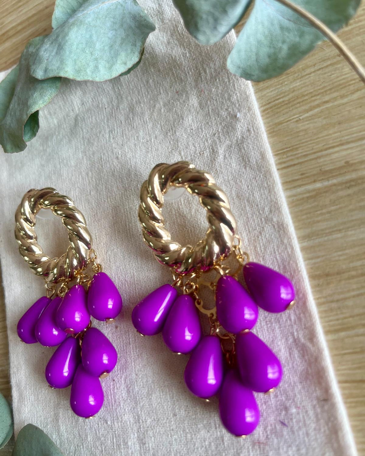 Pendientes Jartá Púrpura